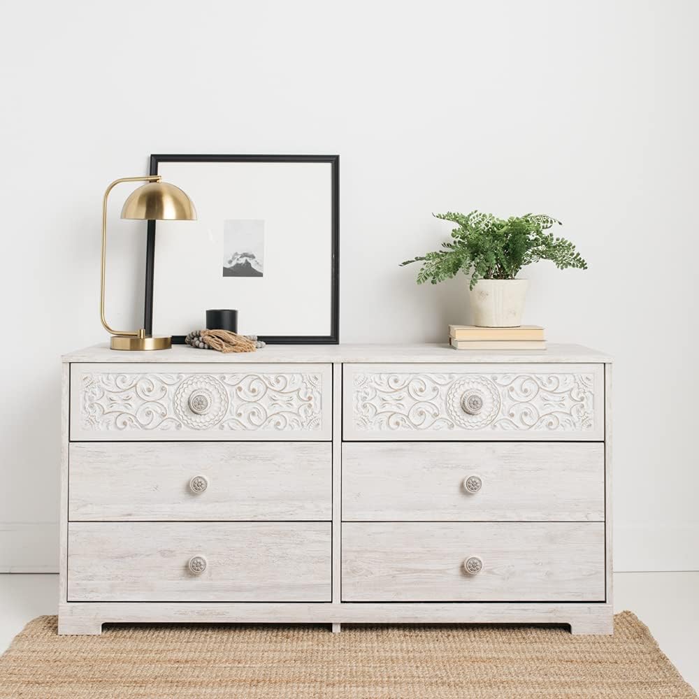 Signature Design by Ashley Paxberry Boho Dresser, Whitewash