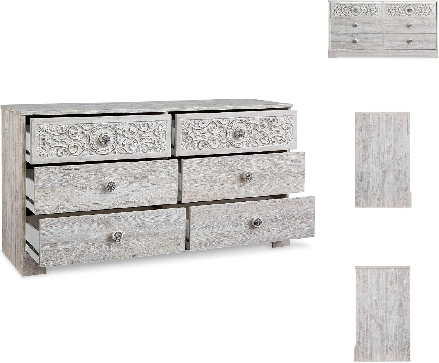 Signature Design by Ashley Paxberry Boho Dresser, Whitewash