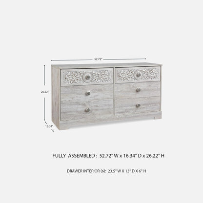 Signature Design by Ashley Paxberry Boho Dresser, Whitewash