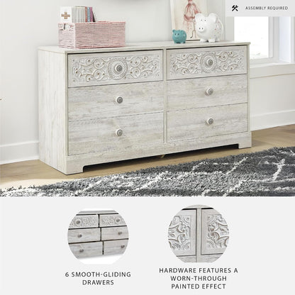Signature Design by Ashley Paxberry Boho Dresser, Whitewash